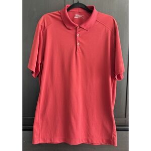 Nike Golf Men XL Dri-Fit Polo Shirt Tour Performance Fire Brick Red Color